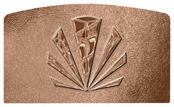 DACRO-602-BZ-SH-BZ Bronze Sunburst Shimmer Bronze